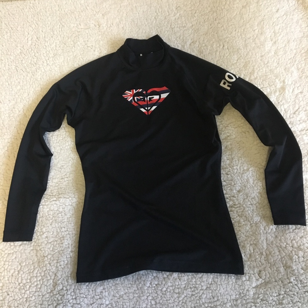 ROXY swim surf scuba long sleeve top black